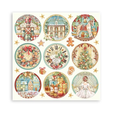 Stamperia The Nutcracker 12x12 Inch Single Face Paper Pack (SBBXLB16) Stamperia The Nutcracker 12x12 Inch Single Face Paper Pack (SBBXLB16)