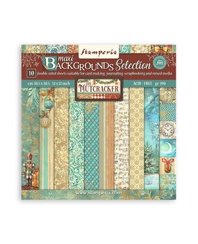 Stamperia The Nutcracker Maxi Background 12x12 Inch Paper Pack (SBBL159) Stamperia The Nutcracker Maxi Background 12x12 Inch Paper Pack (SBBL159)