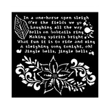 Stamperia The Nutcracker Thick Stencil 18x18cm Poinsettia (KSTDQ107)