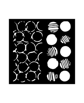 Stamperia The Nutcracker Thick Stencil 18x18cm Double Texture Dots (KSTDQ109)*