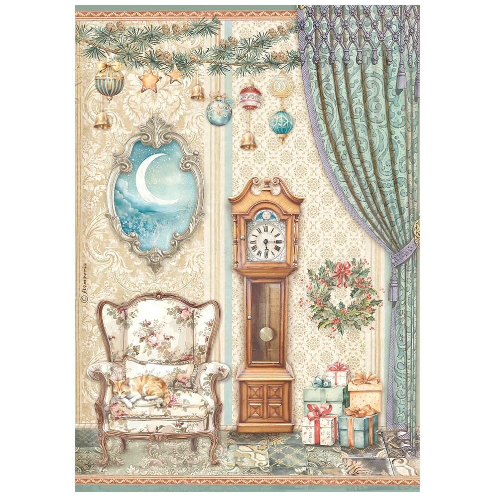 Stamperia The Nutcracker A4 Rice Paper Pendulum Clock and Chair (DFSA4940) Stamperia The Nutcracker A4 Rice Paper Pendulum Clock and Chair (DFSA4940)