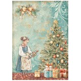Stamperia The Nutcracker A4 Rice Paper Christmas Tree (DFSA4941)