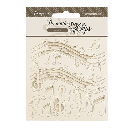 Stamperia The Nutcracker Decorative Chips Music (SCB228) Stamperia The Nutcracker Decorative Chips Music (SCB228)