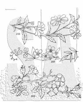 Stampers Anonymous Cling Stamps Embroidery (CMS486) Stampers Anonymous Cling Stamps Embroidery (CMS486)