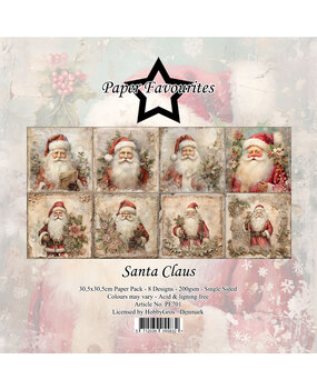 Paper Favourites Santa Claus 12x12 Inch Paper Pack (PF701)* Paper Favourites Santa Claus 12x12 Inch Paper Pack (PF701)*