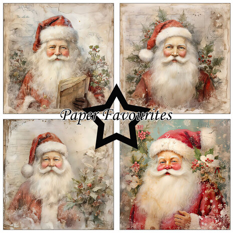 Paper Favourites Santa Claus 6x6 Inch Paper Pack (PF501)