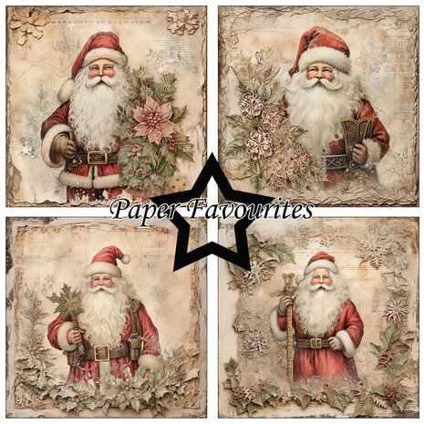 Paper Favourites Santa Claus 6x6 Inch Paper Pack (PF501)