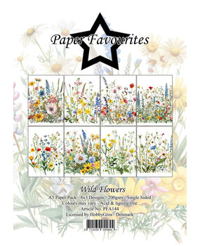 Paper Favourites Wild Flowers A5 Paper Pack (PFA144)*