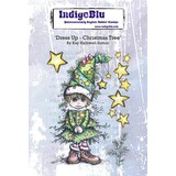 IndigoBlu Dress Up Christmas Tree A6 Rubber Stamps (IND1316)