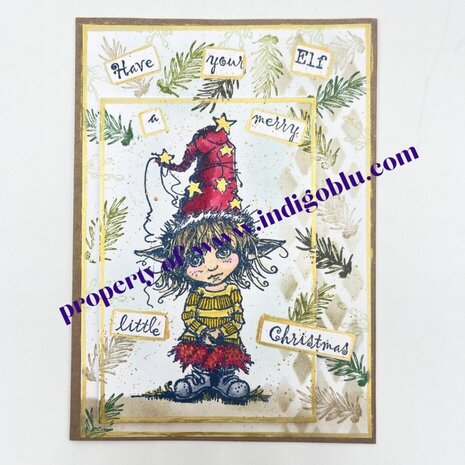 IndigoBlu Dress Up Elf A6 Rubber Stamps (IND1317) IndigoBlu Dress Up Elf A6 Rubber Stamps (IND1317)