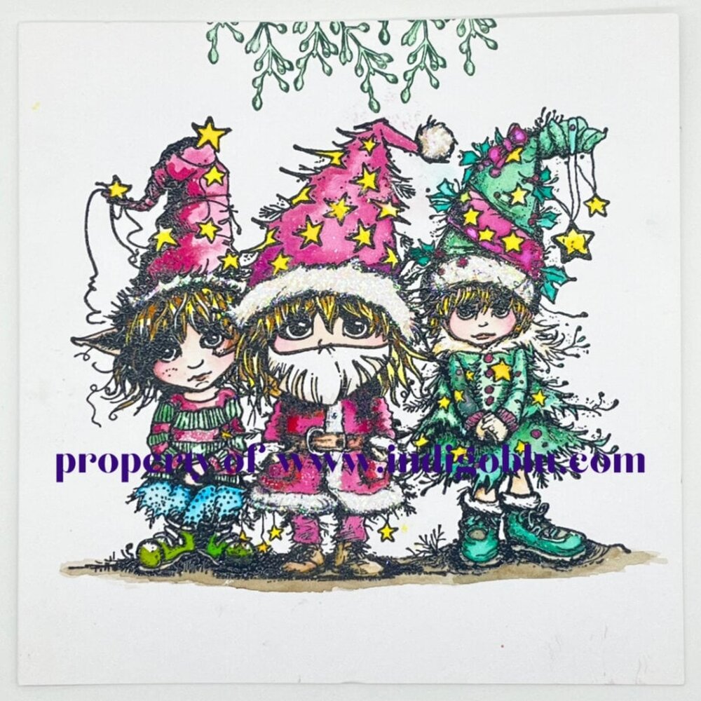 IndigoBlu Dress Up Elf A6 Rubber Stamps (IND1317) IndigoBlu Dress Up Elf A6 Rubber Stamps (IND1317)