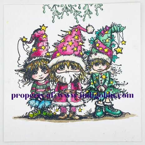IndigoBlu Dress Up Elf A6 Rubber Stamps (IND1317) IndigoBlu Dress Up Elf A6 Rubber Stamps (IND1317)