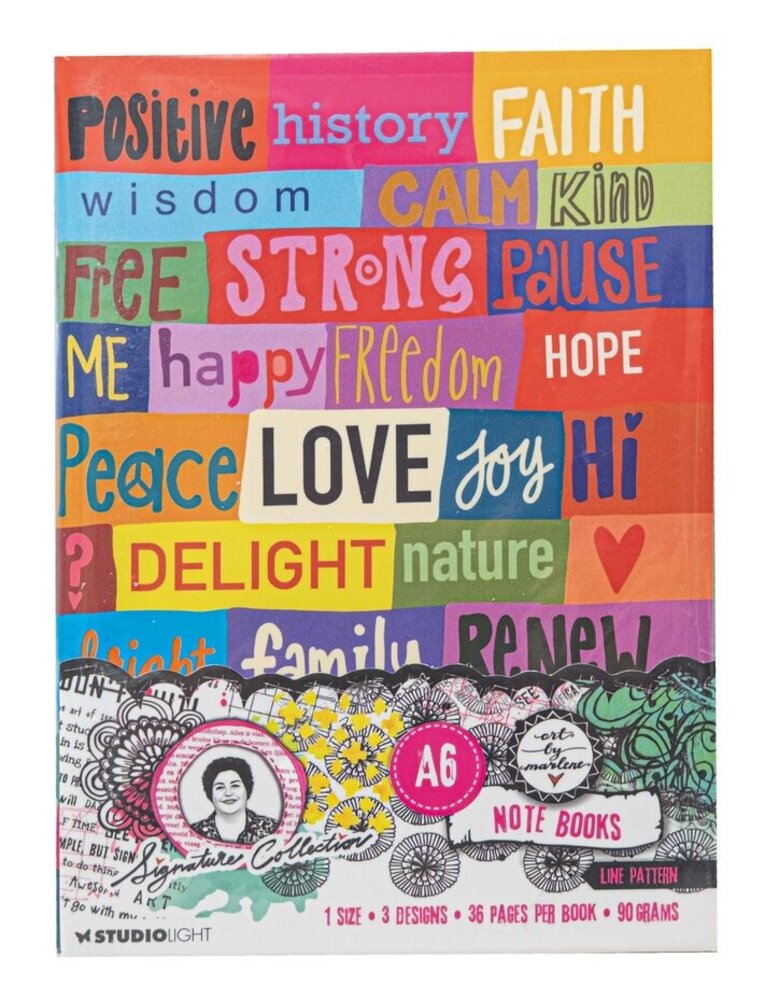 Studio Light Signature Collection A6 Note Books Line Pattern (ABM-SI-NOTE03)