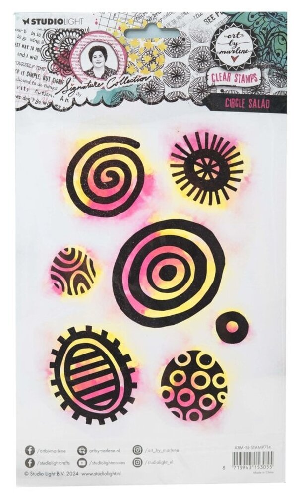 Studio Light Signature Collection Clear Stamp Circle Salad (ABM-SI-STAMP714) Studio Light Signature Collection Clear Stamp Circle Salad (ABM-SI-STAMP714)