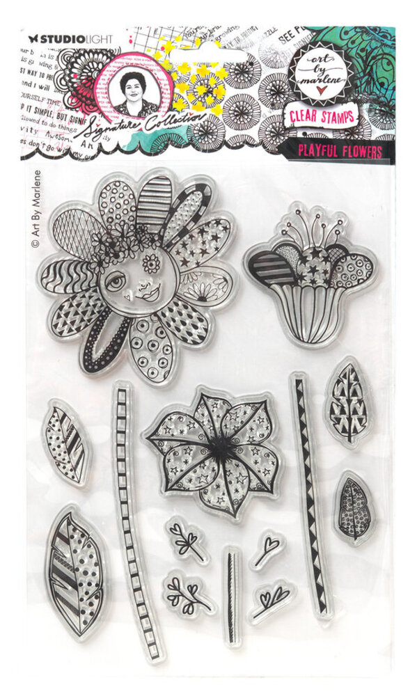 Studio Light Signature Collection Clear Stamp Playful Flowers (ABM-SI-STAMP715) Studio Light Signature Collection Clear Stamp Playful Flowers (ABM-SI-STAMP715)