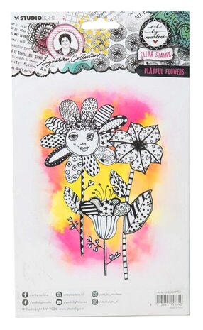 Studio Light Signature Collection Clear Stamp Playful Flowers (ABM-SI-STAMP715) Studio Light Signature Collection Clear Stamp Playful Flowers (ABM-SI-STAMP715)