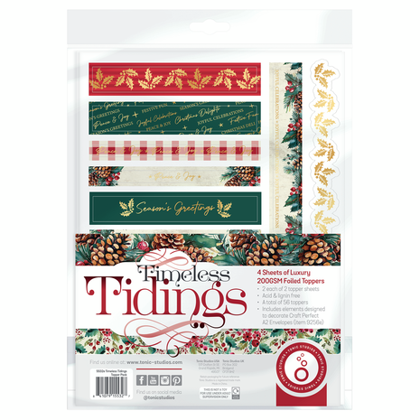 Tonic Studios Timeless Tidings Luxury Foiled Toppers (5532E) Tonic Studios Timeless Tidings Luxury Foiled Toppers (5532E)