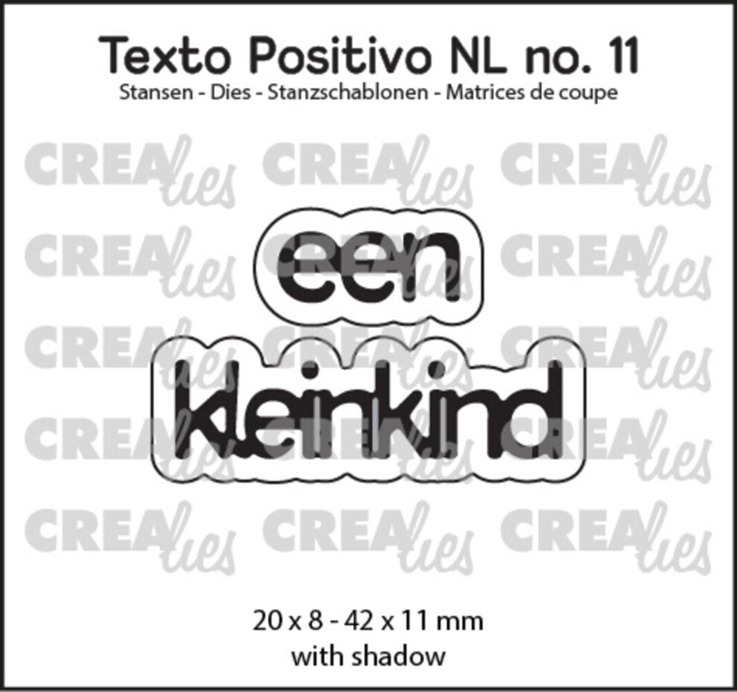 Crealies Texto Positivo Dies Een Kleinkind (POSNL11)