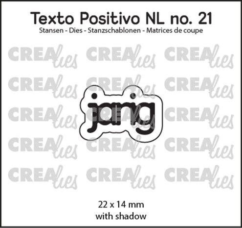 Crealies Texto Positivo Dies Jarig (POSNL21) Crealies Texto Positivo Dies Jarig (POSNL21)
