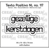 Crealies Texto Positivo Dies Gezellige Kerstdagen (POSNL117)