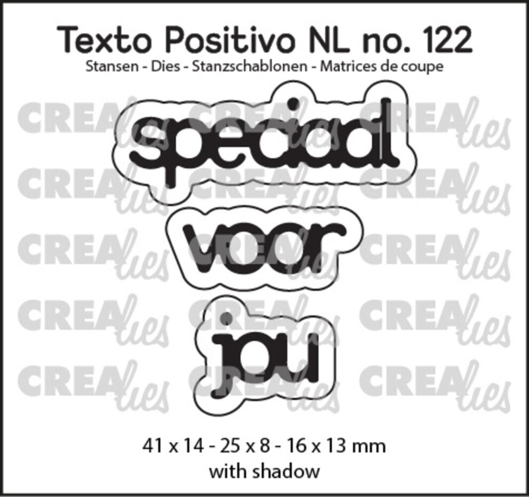 Crealies Texto Positivo Dies Speciaal Voor Jou (POSNL122)