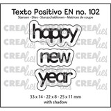 Crealies Texto Positivo Dies Happy New Year (POSEN102)