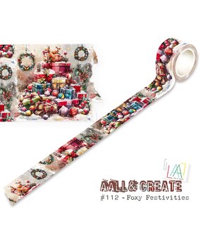 AALL and Create Layer it Up! Washi Tape 25mm Foxy Festivities (AALL-MT-112) AALL and Create Layer it Up! Washi Tape 25mm Foxy Festivities (AALL-MT-112)
