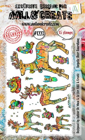 AALL and Create Clear Stamp Set A6 Angelic Deer Guardians (AALL-TP-1223) AALL and Create Clear Stamp Set A6 Angelic Deer Guardians (AALL-TP-1223)