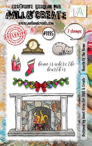 AALL and Create Clear Stamp Set A7 Hearth Of The Home (AALL-TP-1195) AALL and Create Clear Stamp Set A7 Hearth Of The Home (AALL-TP-1195)