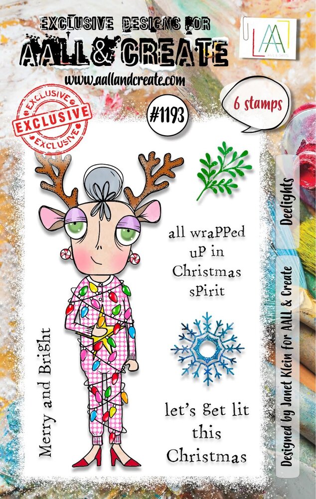 AALL and Create Clear Stamp Set A7 Deelights (AALL-TP-1193) AALL and Create Clear Stamp Set A7 Deelights (AALL-TP-1193)