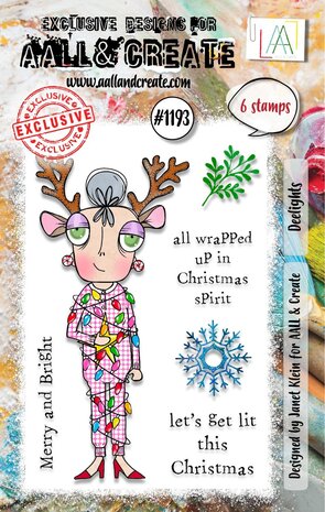 AALL and Create Clear Stamp Set A7 Deelights (AALL-TP-1193) AALL and Create Clear Stamp Set A7 Deelights (AALL-TP-1193)