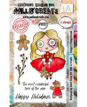 AALL and Create Clear Stamp Set A7 Ginger's Gingerbread (AALL-TP-1192) AALL and Create Clear Stamp Set A7 Ginger's Gingerbread (AALL-TP-1192)