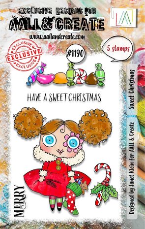 AALL and Create Clear Stamp Set A7 Sweet Christmas (AALL-TP-1190)
