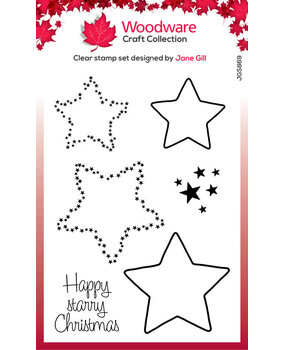 Woodware Paintable Shapes Stars Clear Stamps (JGS869) Woodware Paintable Shapes Stars Clear Stamps (JGS869)