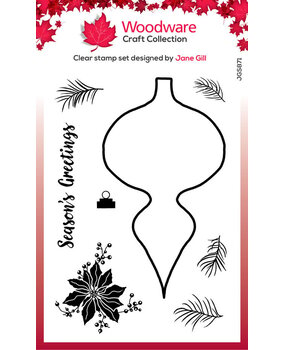 Woodware Paintable Shapes Fancy Drop Clear Stamps (JGS871) Woodware Paintable Shapes Fancy Drop Clear Stamps (JGS871)