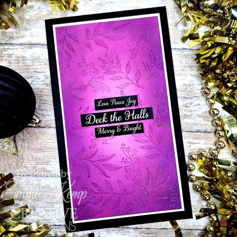 Woodware Paintable Baubles Leafy Fillers Clear Stamps (JGS872)