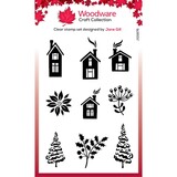 Woodware Paintable Baubles Home Fillers Clear Stamps (JGS876)