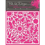 Pink Ink Designs Abstract Snowflakes 7x7 Inch Masking Stencil (PINKST025)