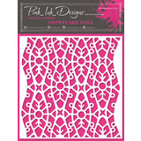 Pink Ink Designs Snowflake Wave 7x7 Inch Masking Stencil (PINKST026)
