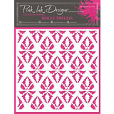 Pink Ink Designs Holly Trellis 7x7 Inch Masking Stencil (PINKST027)
