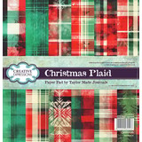 Creative Expressions Christmas Plaid 8x8 Inch Paper Pad (CEPP0035)