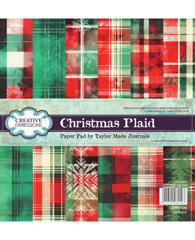 Creative Expressions Christmas Plaid 8x8 Inch Paper Pad (CEPP0035) Creative Expressions Christmas Plaid 8x8 Inch Paper Pad (CEPP0035)
