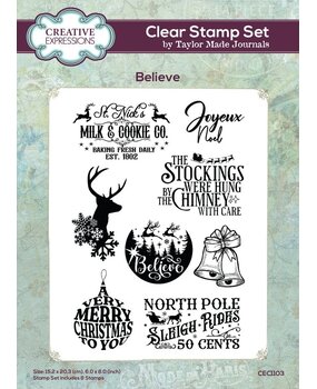 Creative Expressions Taylor Made Journals A5 Clear Stamp Believe (CEC1103) Creative Expressions Taylor Made Journals A5 Clear Stamp Believe (CEC1103)