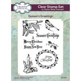 Creative Expressions Taylor Made Journals A5 Clear Stamp Season's Greetings (CEC1105)