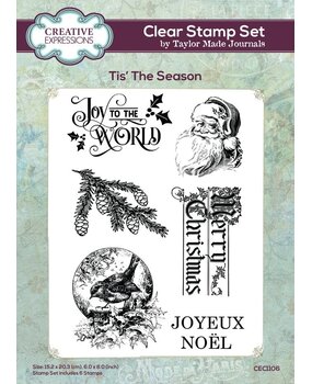 Creative Expressions Taylor Made Journals A5 Clear Stamp Tis' The Season (CEC1106) Creative Expressions Taylor Made Journals A5 Clear Stamp Tis' The Season (CEC1106)