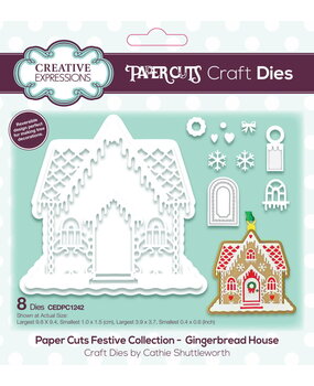 Creative Expressions Cathie Shuttleworth Paper Cuts Die Festive Gingerbread House (CEDPC1242) Creative Expressions Cathie Shuttleworth Paper Cuts Die Festive Gingerbread House (CEDPC1242)