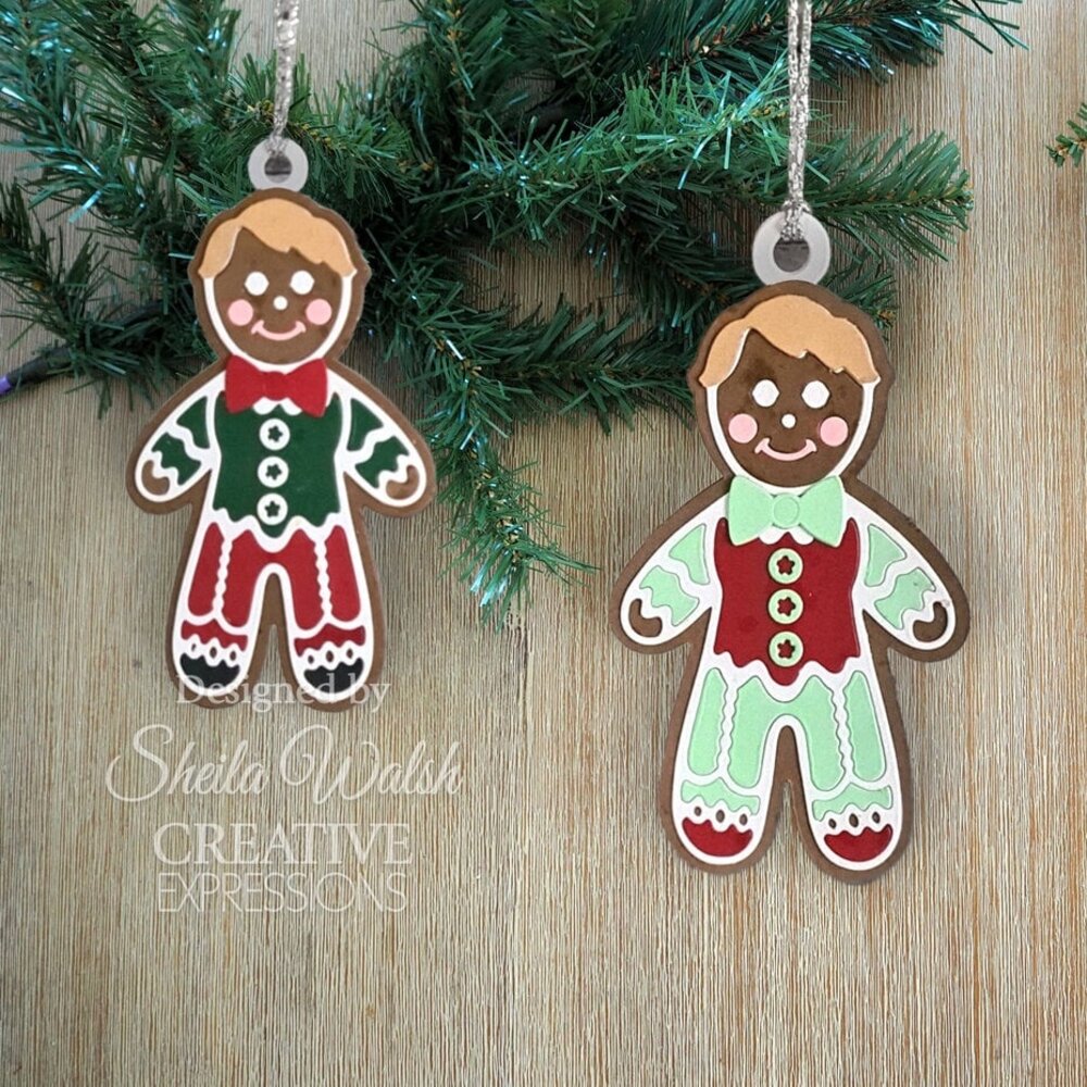 Creative Expressions Cathie Shuttleworth Paper Cuts Die Festive Gingerbread Boy (CEDPC1243)
