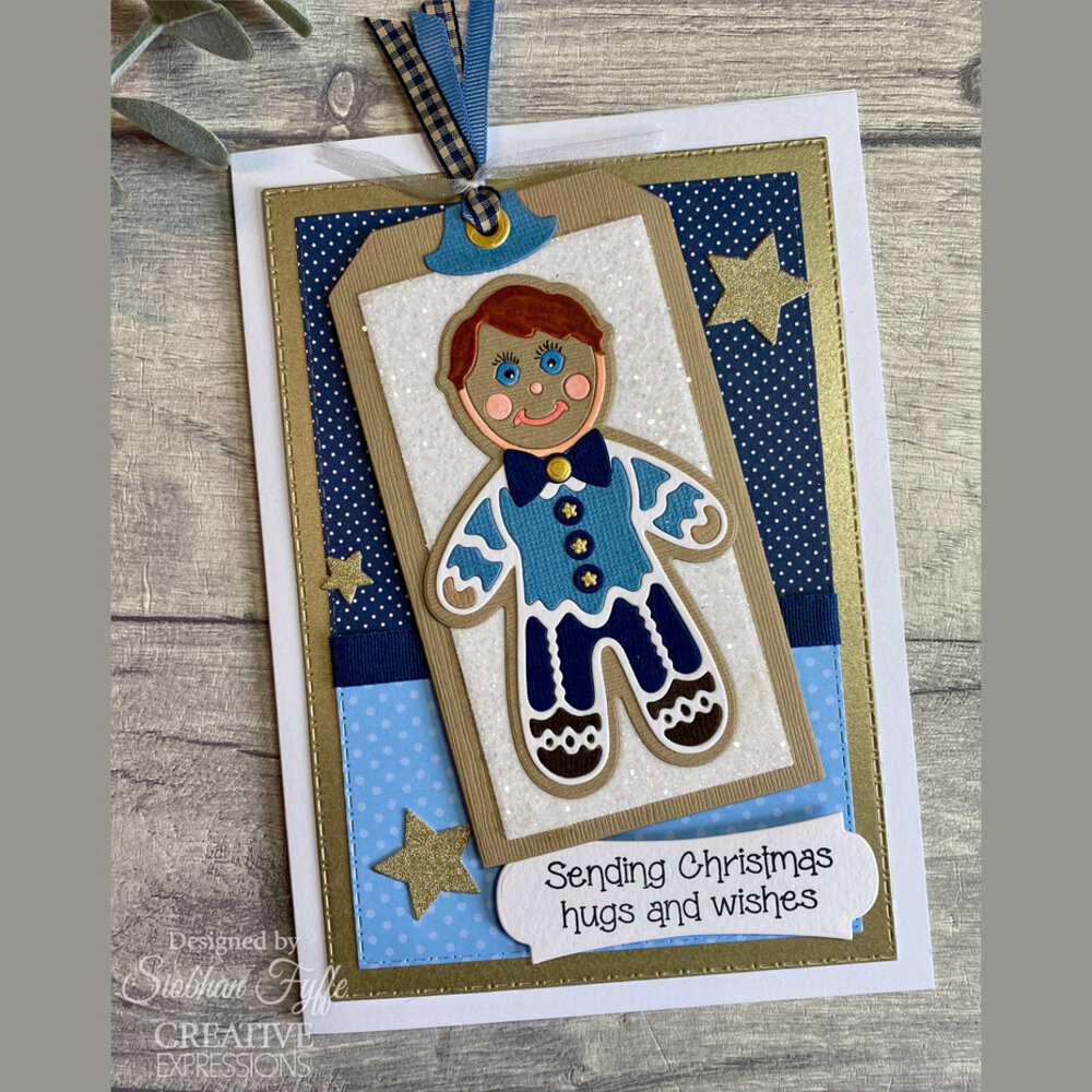 Creative Expressions Cathie Shuttleworth Paper Cuts Die Festive Gingerbread Boy (CEDPC1243)