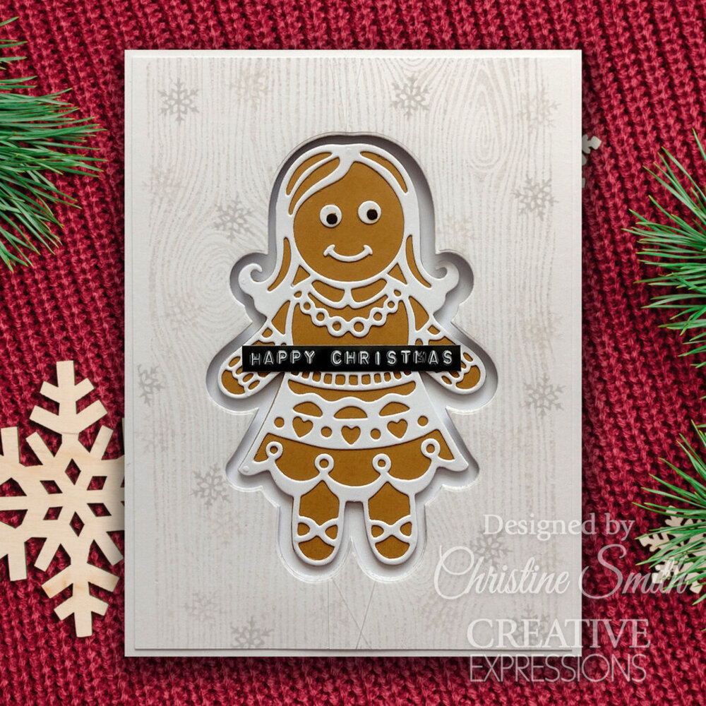 Creative Expressions Cathie Shuttleworth Paper Cuts Die Festive Gingerbread Girl (CEDPC1244) Creative Expressions Cathie Shuttleworth Paper Cuts Die Festive Gingerbread Girl (CEDPC1244)