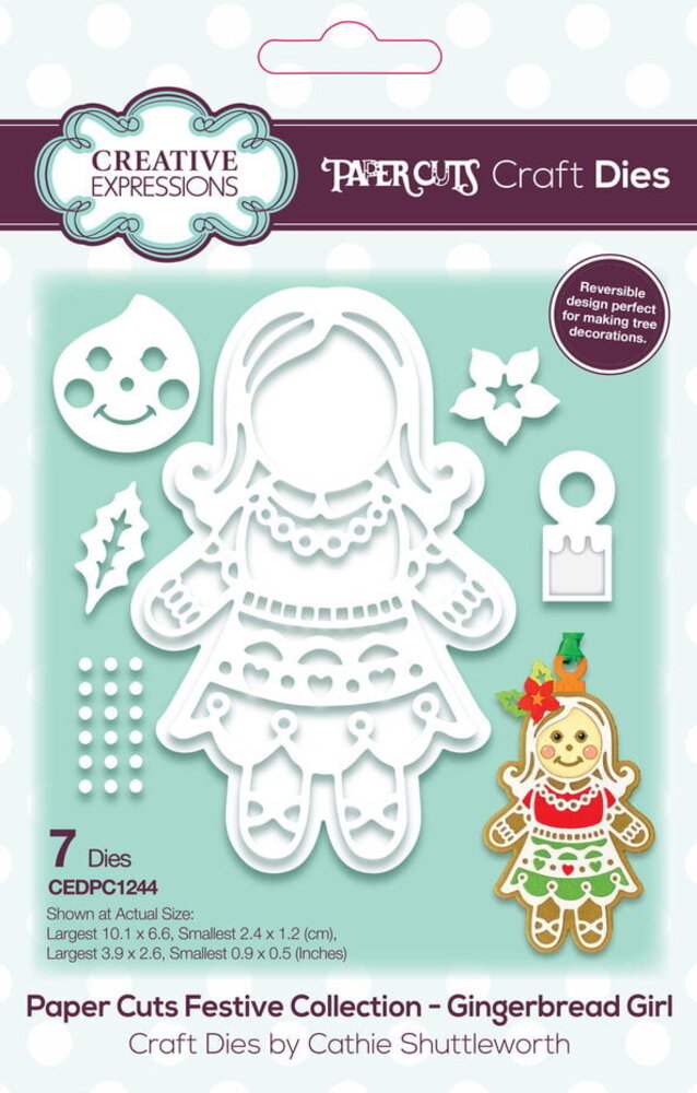 Creative Expressions Cathie Shuttleworth Paper Cuts Die Festive Gingerbread Girl (CEDPC1244) Creative Expressions Cathie Shuttleworth Paper Cuts Die Festive Gingerbread Girl (CEDPC1244)